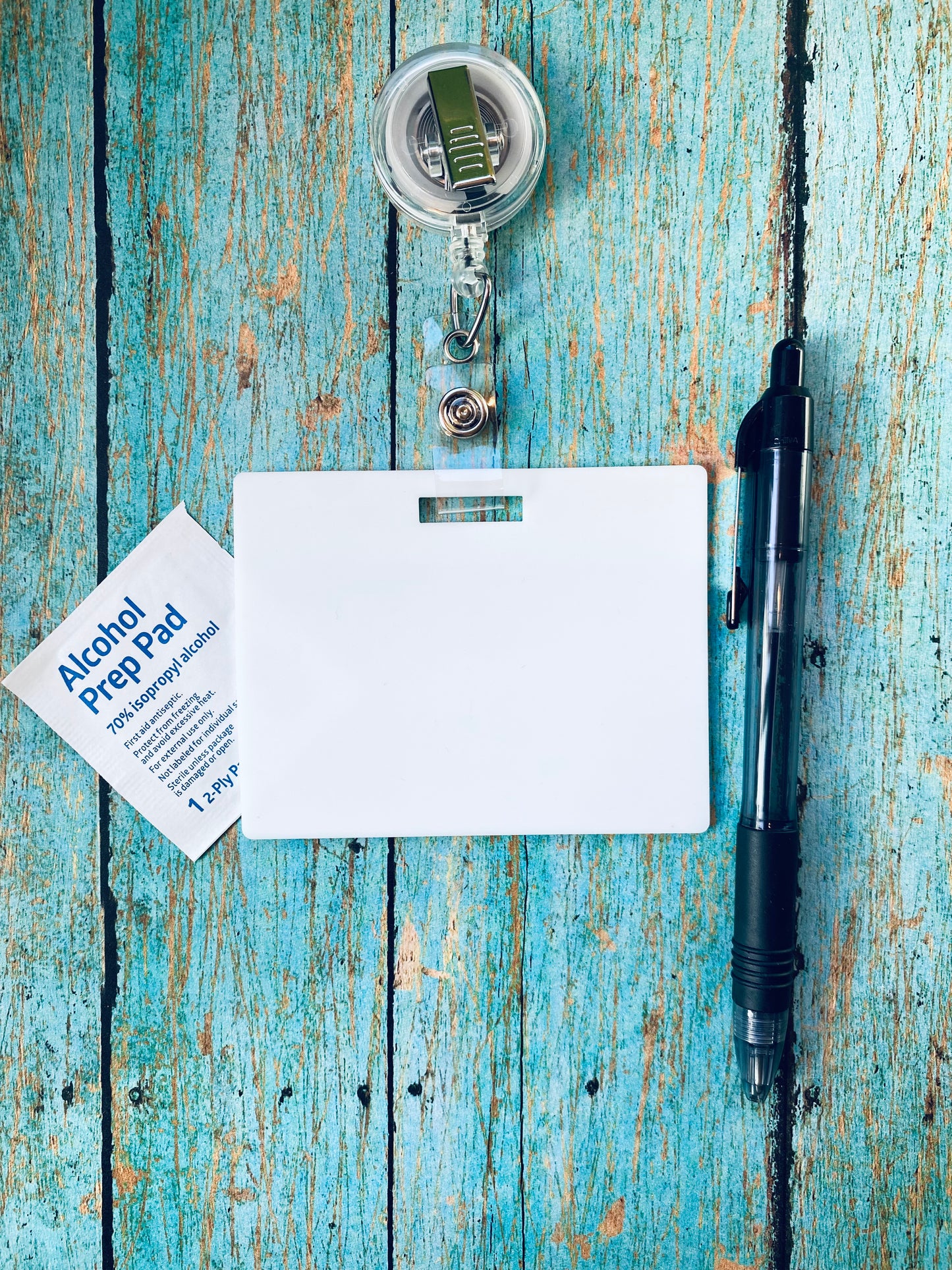 Horizontal Erasable Badge