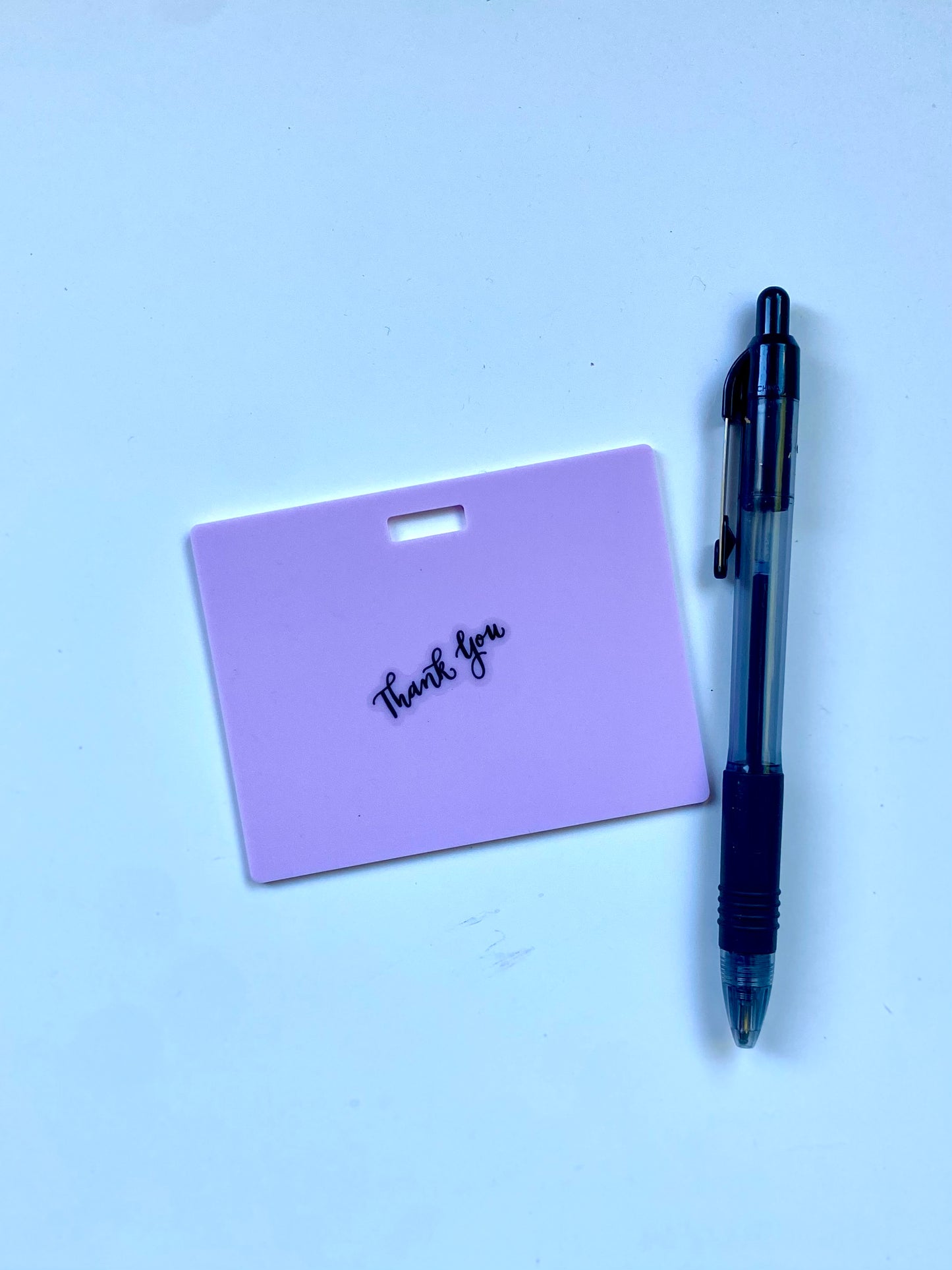 Horizontal Badge with Ballpoint Pen (black ink)
