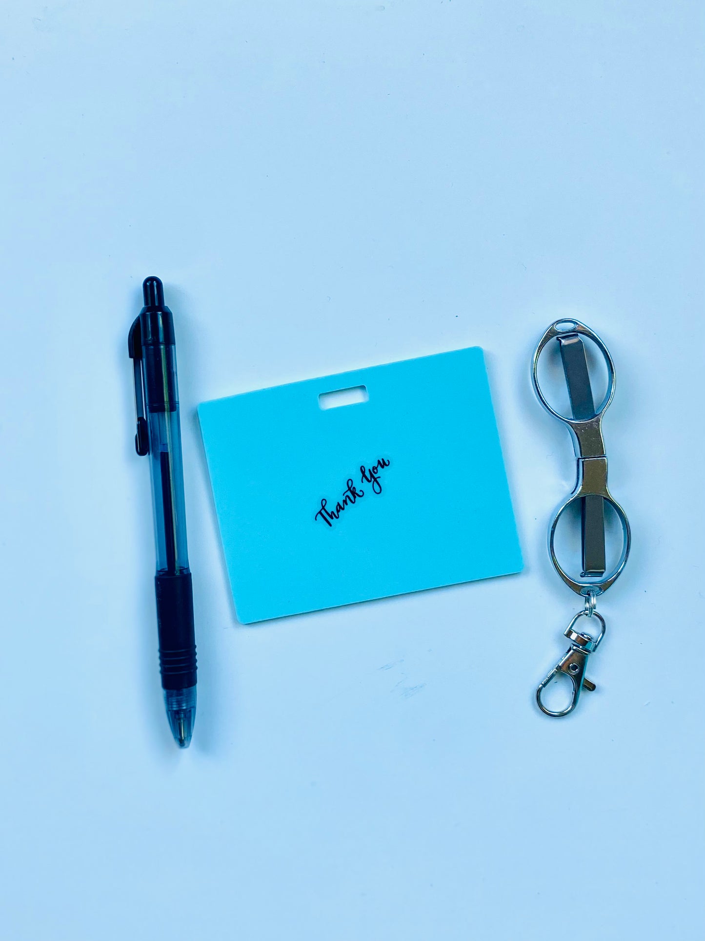 Bundle Horizontal Badge Note with Ballpoint and Mini Scissors